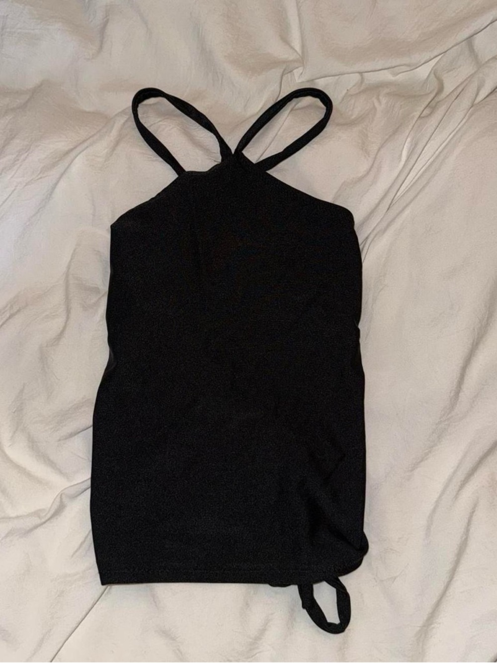 Classic Black Halter Camisole Tank Top